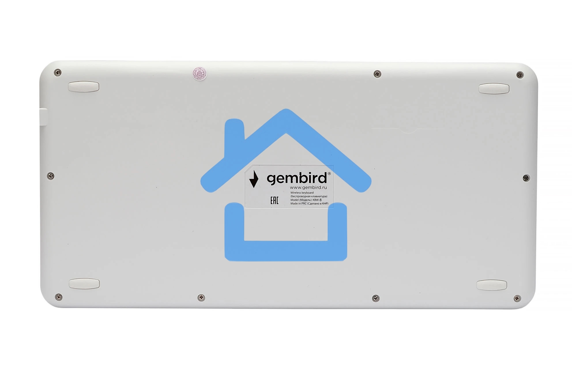 Клавиатура беспроводная Gembird KBW-8, 84кл, подставка для телефона, BT 5.1, белая