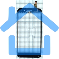 Сенсорное стекло (тачскрин) для Huawei Honor 4X, черное