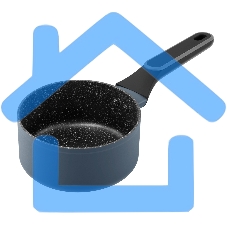 Ковш Maunfeld FRIDA MSP15FA02DG из кованого алюминия со стеклянной крышкой, 16 см, 1,5 л.