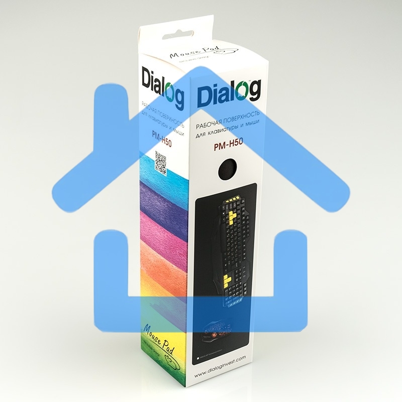 Игровая поверхность для клавиатуры и мыши Dialog PM-H50, черная, размер 700х300х3мм