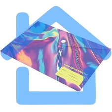 Конверт на кнопке Silwerhof OIL A5 непрозрачный пластик 0.25мм