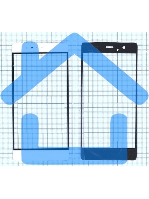 Стекло для Huawei P9 белое