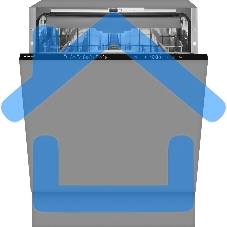 Встраиваемая посудомоечная машина Weissgauff BDW 6037, черный, 59.8 см, 13 компл., 57 дБ, класс A+++
