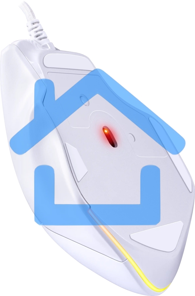 Мышь проводная REDRAGON Bullseye белый, 12400 dpi, USB, кнопки - 8