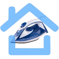 Утюг ENERGY EN-353 голубой, 2200 Вт, пар, спрей, пар.удар, самооч., тефлон. подошва, антинакипь