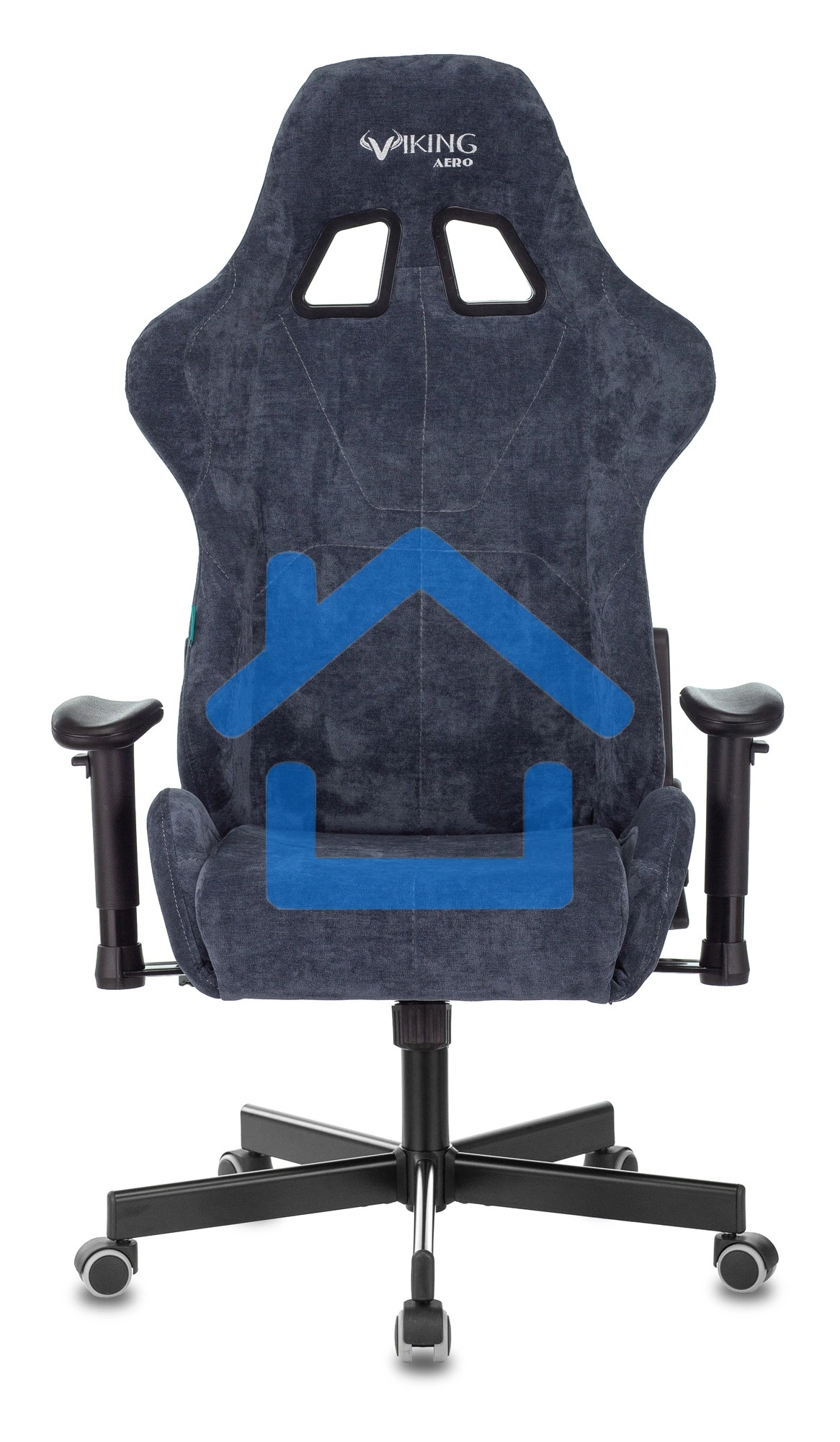 Кресло игровое Бюрократ VIKING KNIGHT LT27 FABRIC синий крестовина металл/пластик