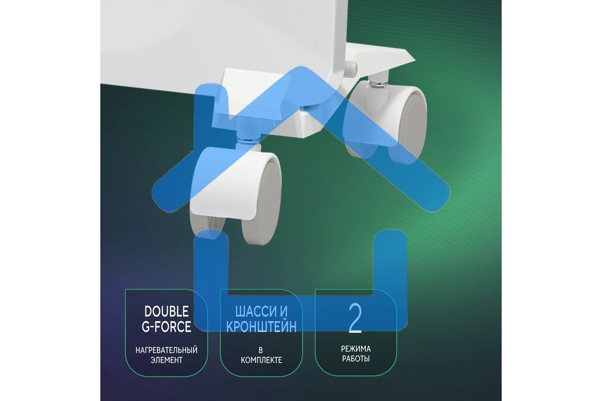Конвектор Ballu Enzo BEC/EZER-1500 белый, 1500 Вт, 20 м2, термостат, дисплей