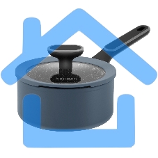 Ковш Maunfeld FRIDA MSP15FA02DG из кованого алюминия со стеклянной крышкой, 16 см, 1,5 л.