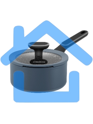 Ковш Maunfeld FRIDA MSP15FA02DG из кованого алюминия со стеклянной крышкой, 16 см, 1,5 л.