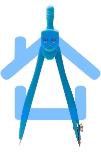 Готовальня Silwerhof Веселые друзья, металл, 11.5см, в комплекте: 2 предмета