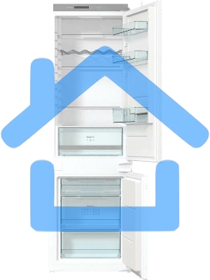 Встраиваемый холодильник Gorenje NRKI418FA0 белый, двухкамерный, 180/68 л., морозилка снизу, No Frost