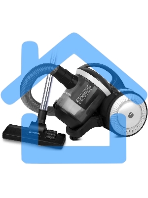 Пылесос Vitek 8142-VT-01 черный/белый, 200/1500 Вт, уборка сухая, пылесборник циклонный фильтр, 1.8 л