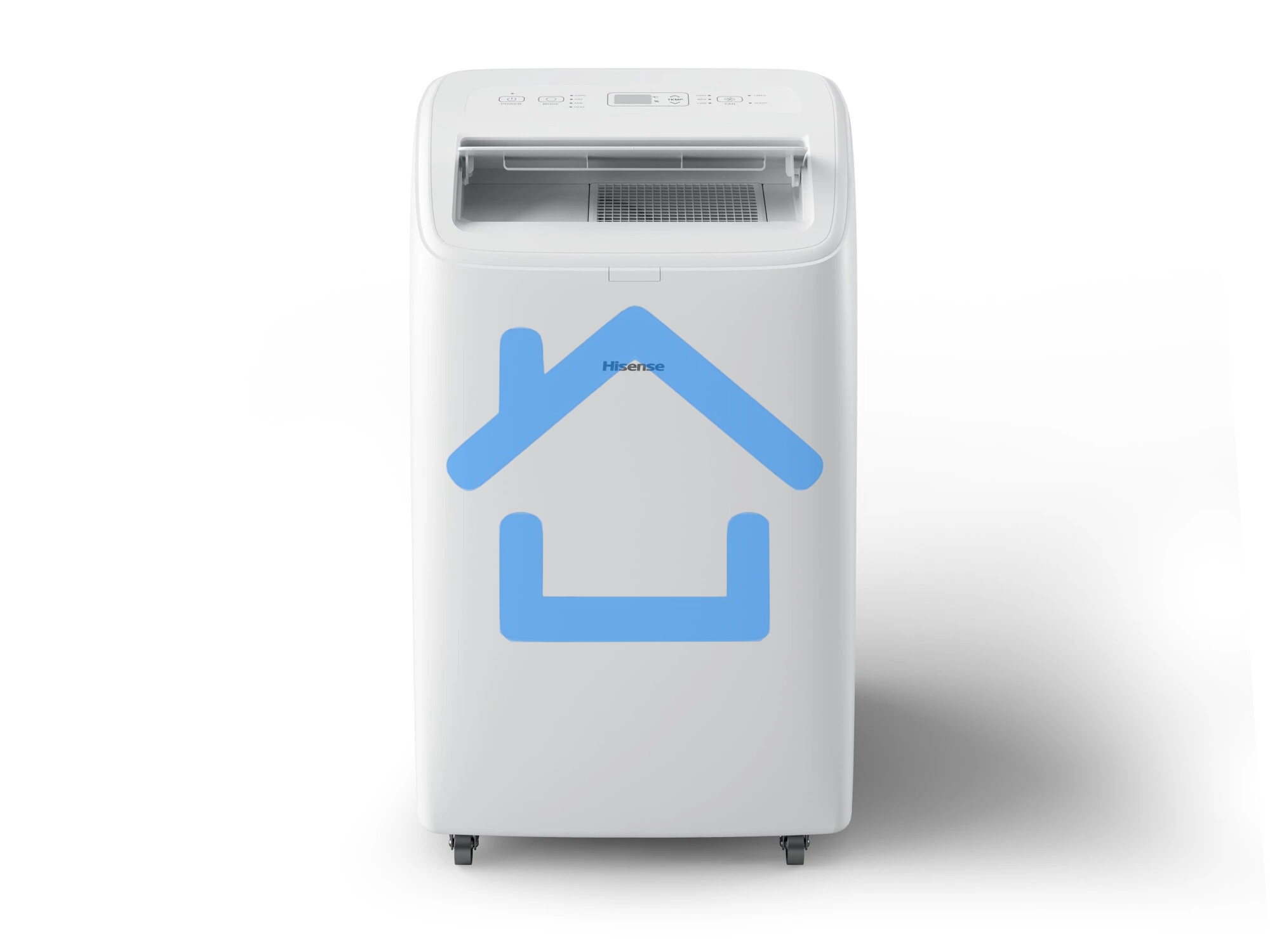 Кондиционер мобильный Hisense AP-09CW4GNCS00 9000 BTU, 18 м², 52 дБ, охлаждение, осушение, белый