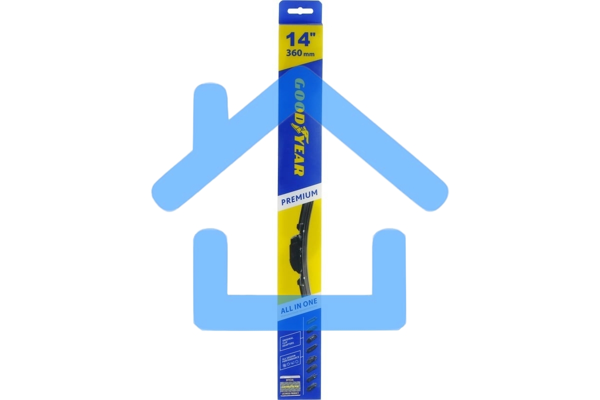 Щетка стеклоочистителя GOODYEAR GY000434 PREMIUM 14''/36см бескаркасная