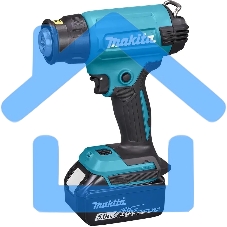 Тепловой пистолет (фен) аккумуляторный LXT 18В, 550 град, кейс MakPac,насадки (1х5А·ч)