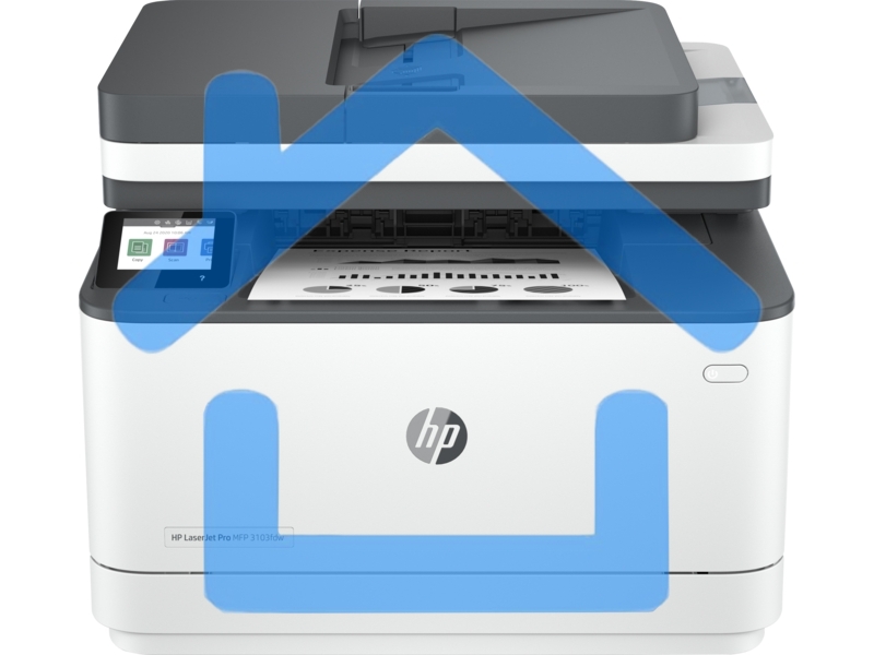 МФУ лазерное HP LaserJet Pro 3103fdw (3G632A), A4, ч/б, печ. 33 стр/мин., скан до 19 стр/мин. (ч/б) 8 стр/мин. цвет, 1200x1200 dpi, Ethernet (RJ-45), USB 2.0, Wi-Fi