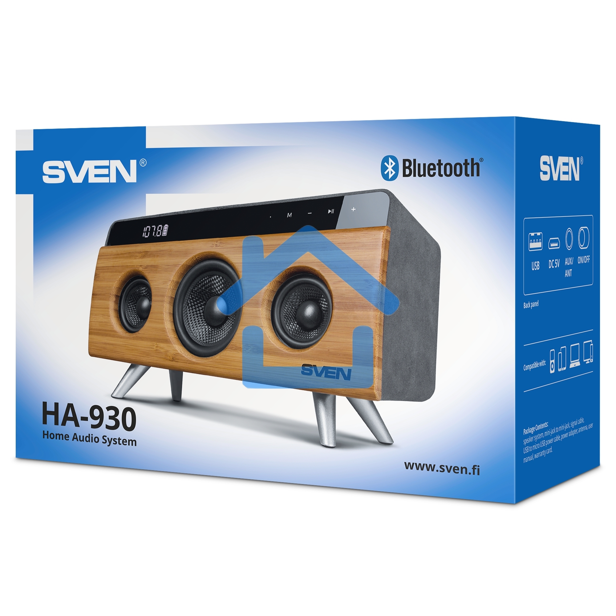 Мобильные колонки Sven HA-930 2.1 бамбук