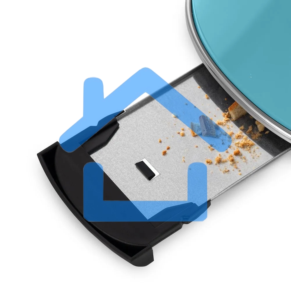 Тостер Kitfort КТ-6455 815Вт голубой/серебристый