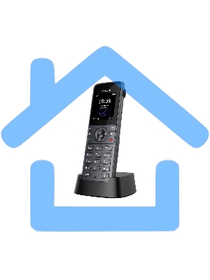 Телефон DECT-трубка Yealink W74H черный