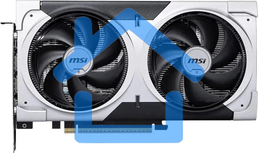 Видеокарта MSI RTX 5060 8G VENTUS 2X OC RTX 5060 8Gb 128bit GDDR7 2527/28000 HDMIx1 DPx3 HDCP Ret