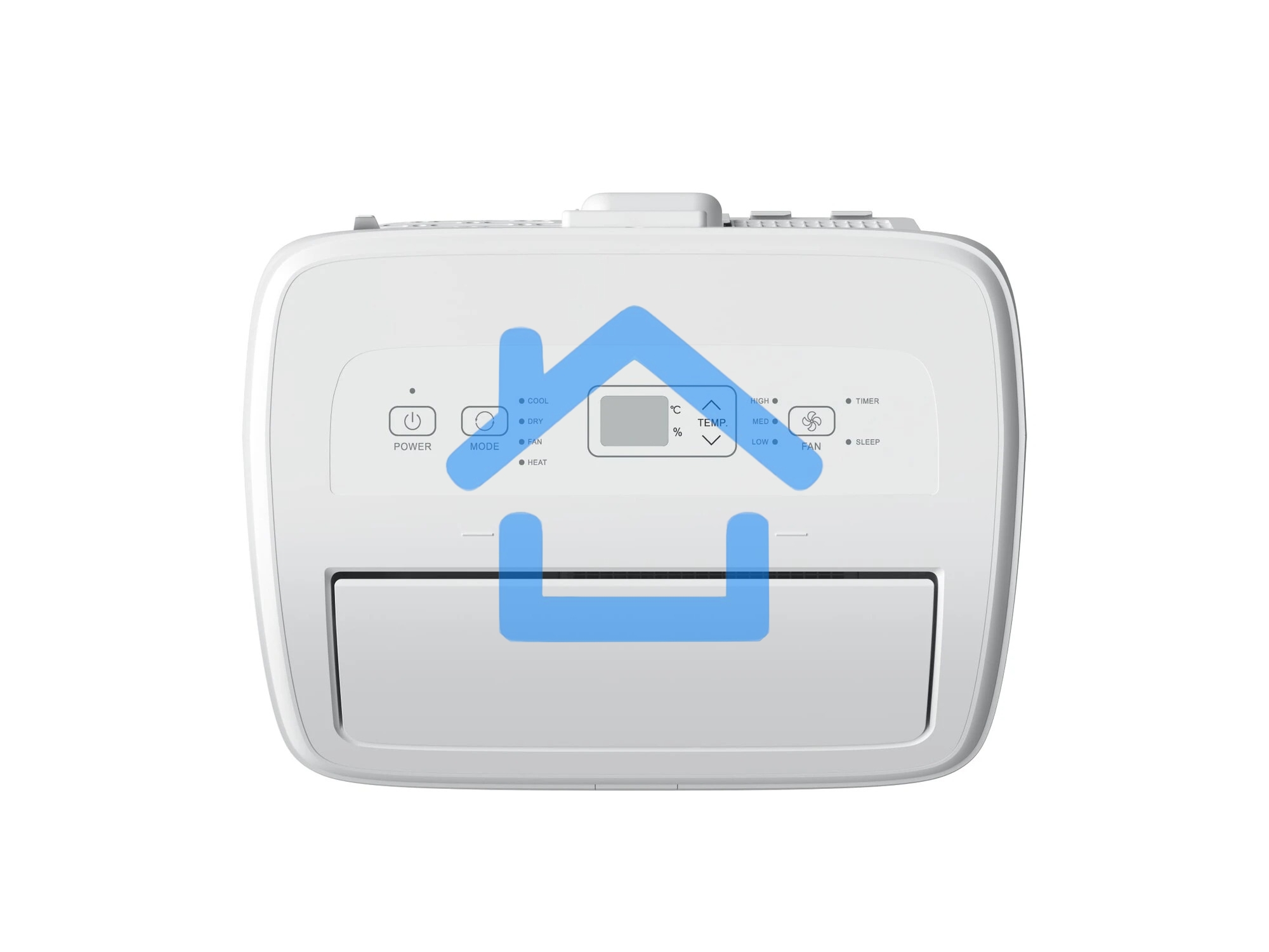 Кондиционер мобильный Hisense AP-09CW4GNCS00 9000 BTU, 18 м², 52 дБ, охлаждение, осушение, белый