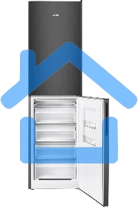 Холодильник Atlant ХМ-4625-151 черный металлик двухкамерный 205/159л морозилка снизу, капельная система