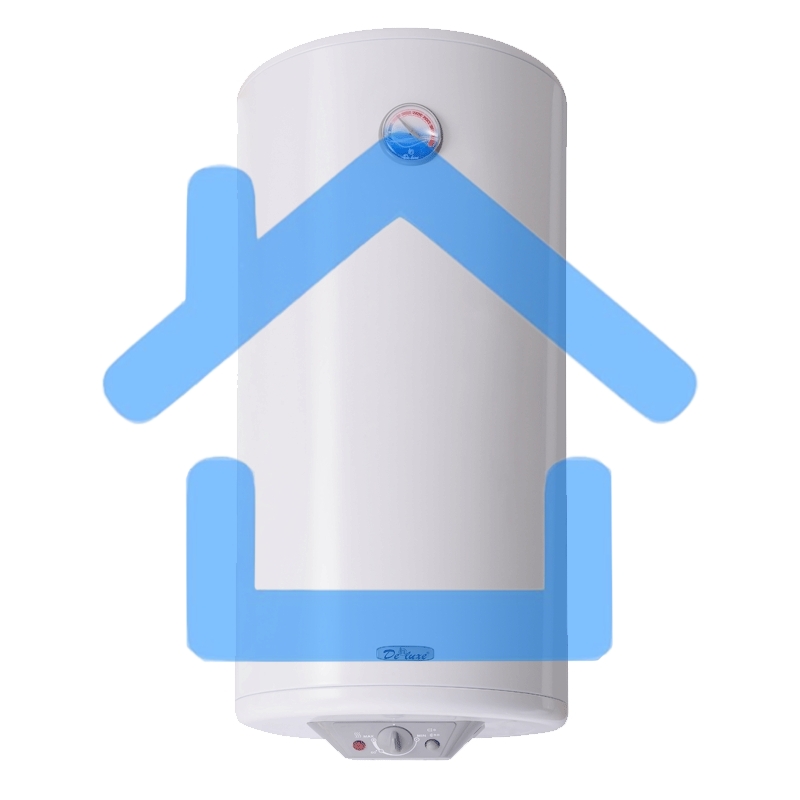 Водонагреватель De Luxe W100VH1 Объем 100л,мощность 1.5/2.0квт,нагрев 2.45ч, вес 32кг,Высота 940,Диаметр430мм.