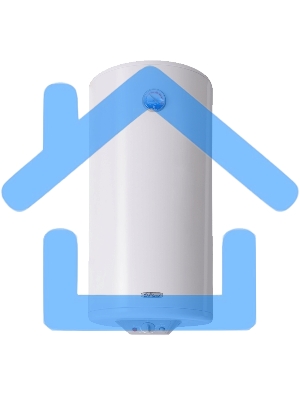 Водонагреватель De Luxe W100VH1 Объем 100л,мощность 1.5/2.0квт,нагрев 2.45ч, вес 32кг,Высота 940,Диаметр430мм.