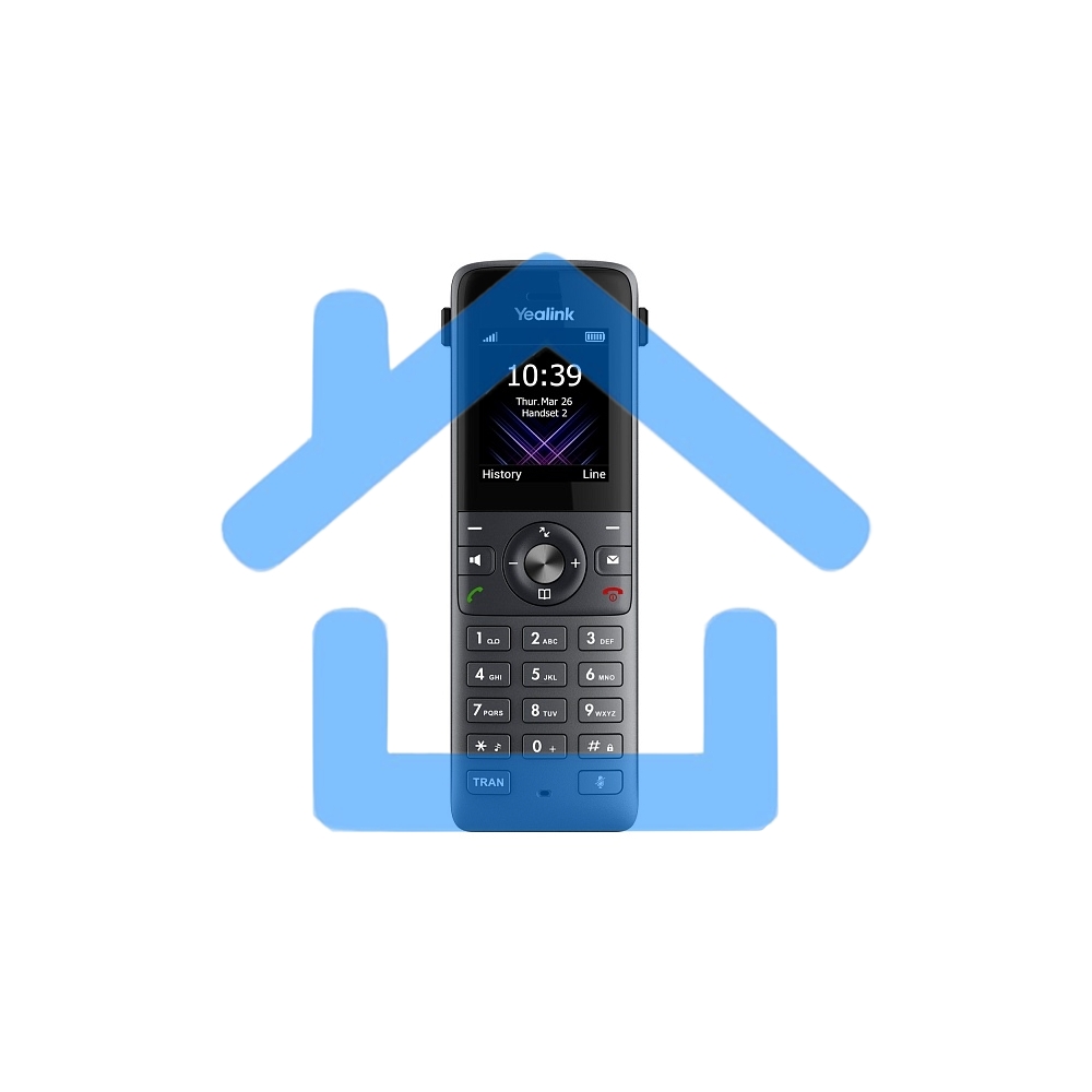 Телефон DECT-трубка Yealink W74H черный