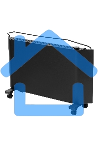 Конвектор Denzel XCE-2000B черный, 2000 Вт, 25 м2, термостат