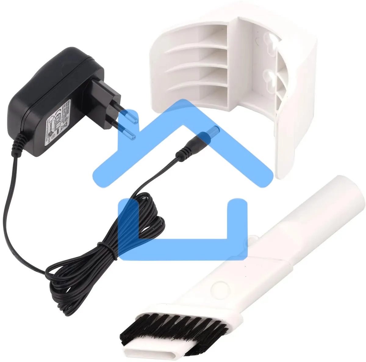 Пылесос вертикальный Coolfort CF-3001 белый, питание от аккумулятора, 150 Вт, уборка сухая, пылесборник 0.5 л, работа от АКБ max 30 мин.