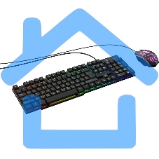 Комплект клавиатура + мышь Оклик GMNG 400GMK клав:черный мышь:черный USB