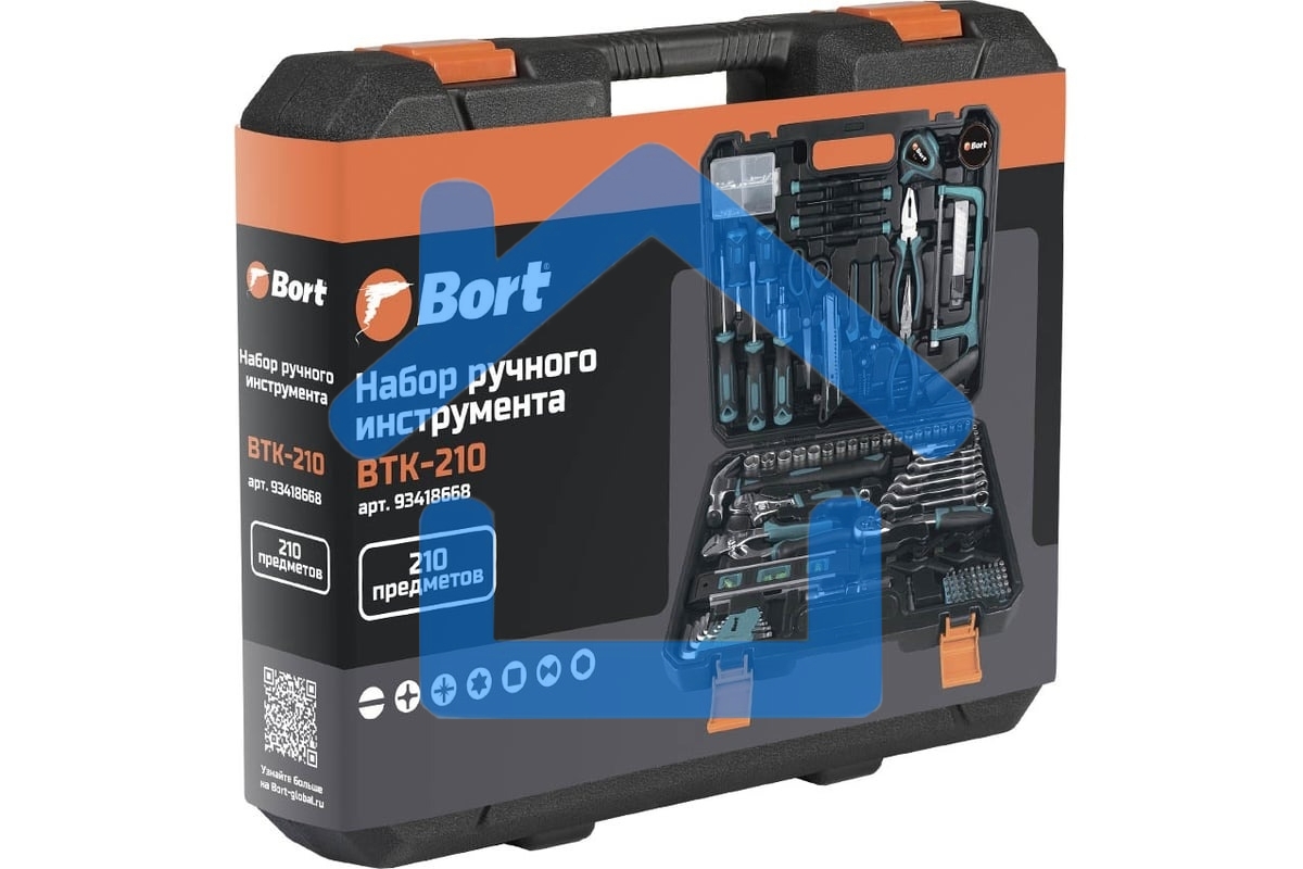 Набор ручного инструмента Bort BTK-210