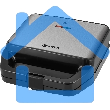 Вафельница Vitek VT-2626 850Вт черный/серебристый