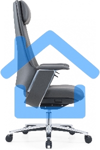 Кресло руководителя Cactus CS-LBK-KYOTO кожа, крестов. алюминий