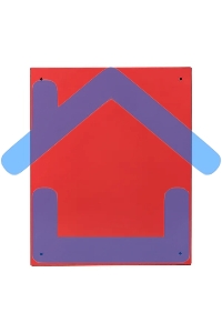 Щит с монтажной панелью EKF PROxima ЩМПг- 80.60.25 (ЩРНМ-4) RAL 3001 IP54