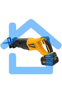 Пила сабельная аккумуляторная бесщет BRC-120, 18В Li-Ion Denzel