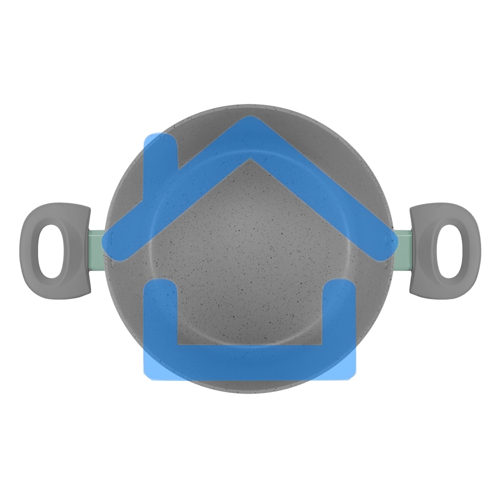 Кастрюля Maunfeld HELGA MCS57FA05FS из кованого алюминия со стеклянной крышкой, 24 см, 5,7 л.