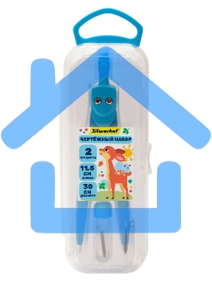 Готовальня Silwerhof Веселые друзья, металл, 11.5см, в комплекте: 2 предмета