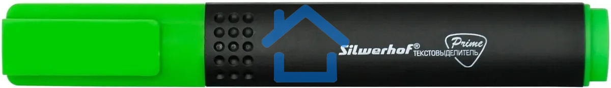 Текстовыделитель Silwerhof Prime 108031-03, скошенный пишущий наконечник, 1-4мм, зеленый, коробка