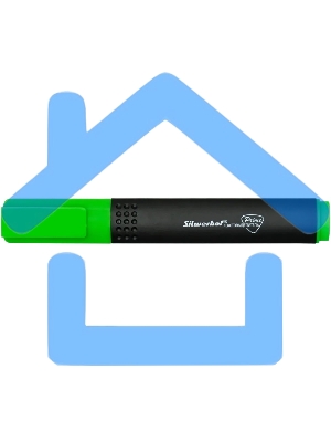 Текстовыделитель Silwerhof Prime 108031-03, скошенный пишущий наконечник, 1-4мм, зеленый, коробка