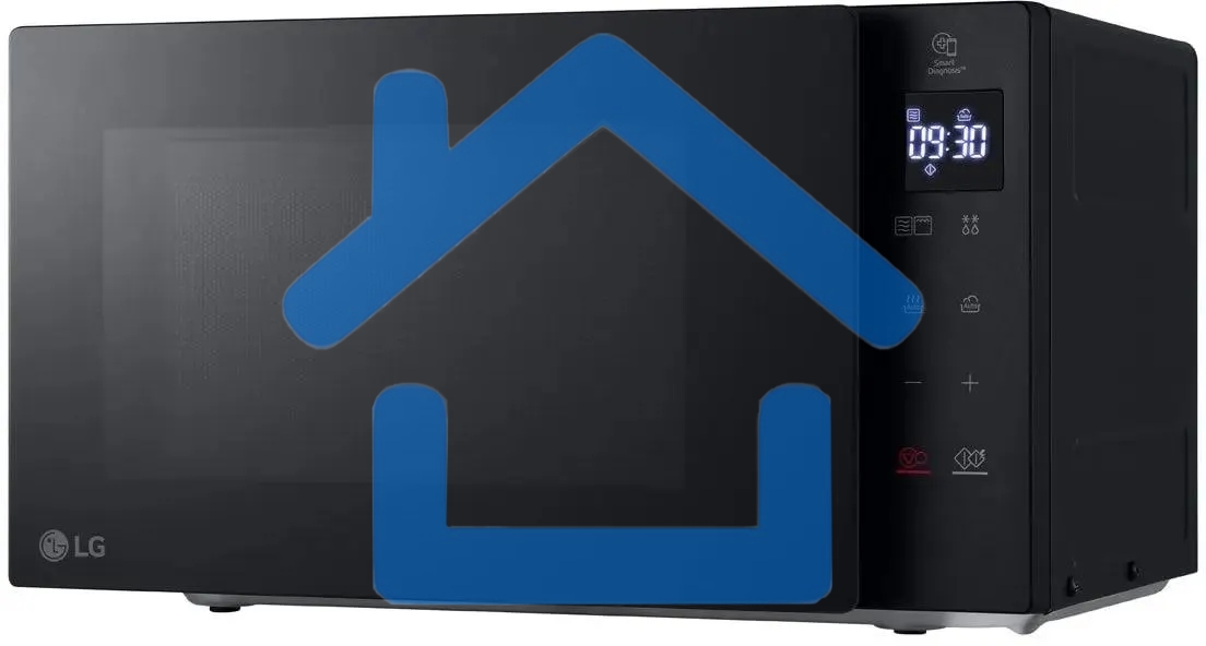 Микроволновая печь LG MH6032GAS черный, 20 л, 700 Вт, переключатели - сенсор