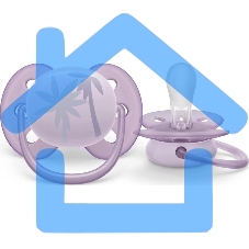 Пустышка Philips Avent ultra soft, пальмы, 0-6 мес., 1 шт.