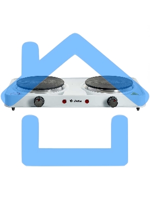 Электрическая плитка Delta D-706 двухконфорочная диск белая (5)