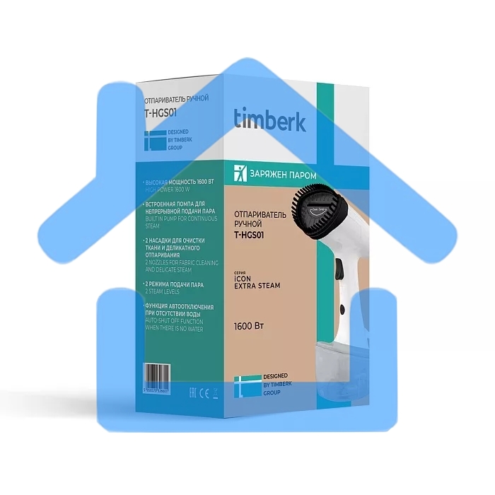 Отпариватель ручной Timberk T-HGS01 белый