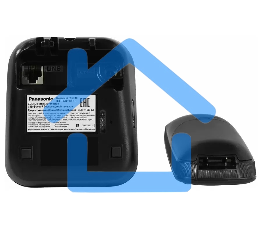 Телефон беспроводной (DECT) Panasonic KX-TGB610RUB черный АОН