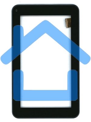 Сенсорное стекло (тачскрин) Irbis TZ01 TZ02. черное с рамкой