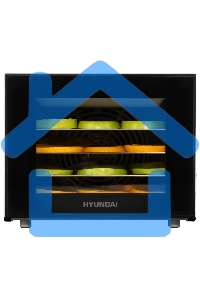Сушка для фруктов и овощей Hyundai HYFD-1204 8под. 400Вт черный