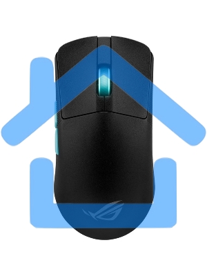 Мышь беспроводная/проводная ASUS ROG Harpe Ace Aim Lab Edition черный, 36000 dpi, радиоканал, Bluetooth, USB, кнопки - 5