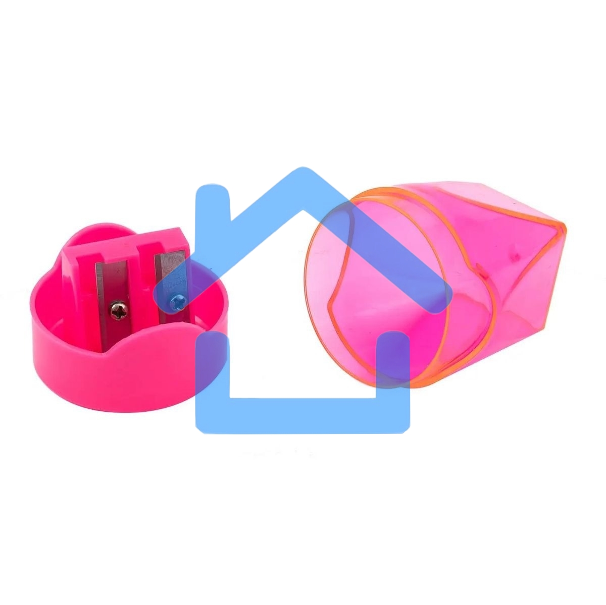 Точилка для карандашей ручная Deli E39768, 2 отверстия, пластик, ассорти